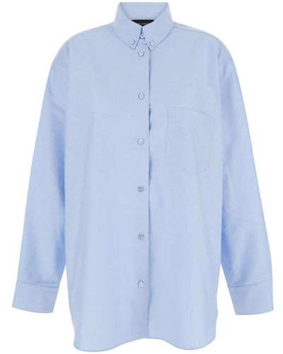 ANDAMANE Light Shirt With Buttons - Blue
