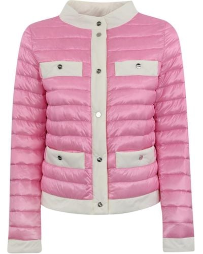 Herno Chanel Style Down Jacket - Pink