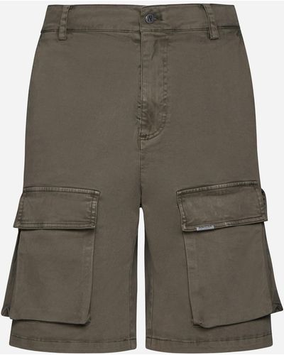 Represent Cotton Cargo Shorts - Green