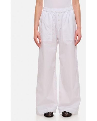Saks Potts Zachariah Cotton Trousers - White