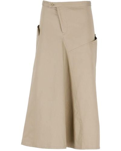 Y's Yohji Yamamoto Cotton Skirt - Natural