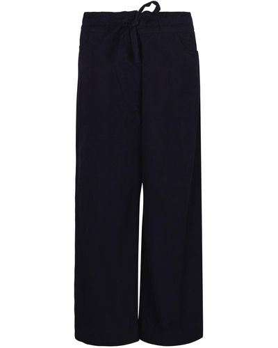 Casey Casey Tied Waist Trousers - Blue