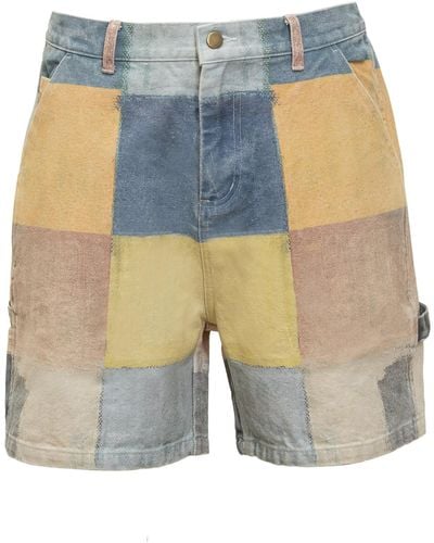 Kidsuper Patchwork Shorts - Blue