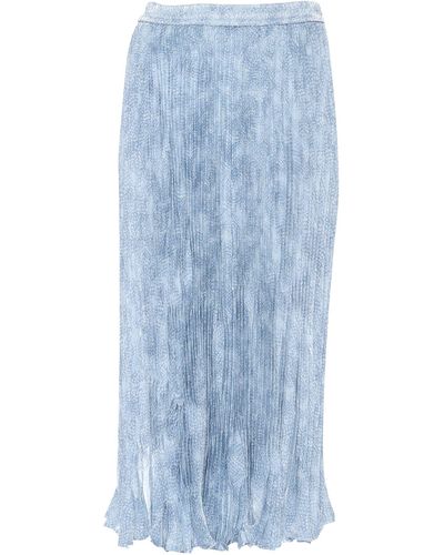 Michael Kors Petal Midi Skirt - Blue