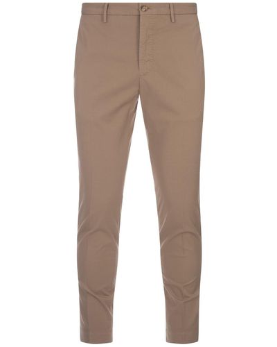 Incotex Tight Fit Trousers - Natural