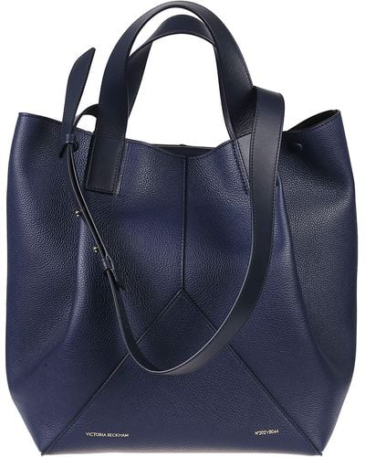 Victoria Beckham Medium Jumbo Shopping Bag - Blue