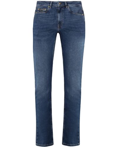 Versace 5-Pocket Straight-Leg Jeans - Blue