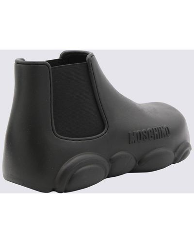 Moschino Rubber Gummy Boots - Black