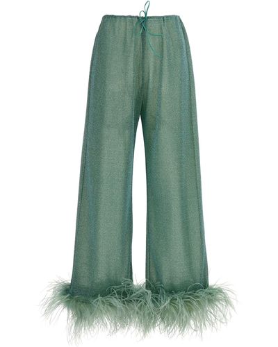 Oséree Lumiere Plumage Trousers - Green