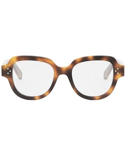 Celine Cl50141U Bold 3 Dots Hd 053 Glasses - Brown