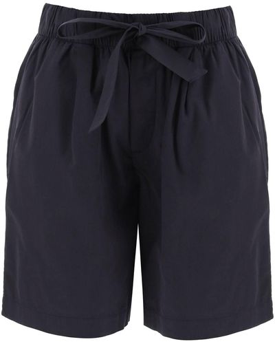Birkenstock Organic Poplin Pajama Shorts - Blue
