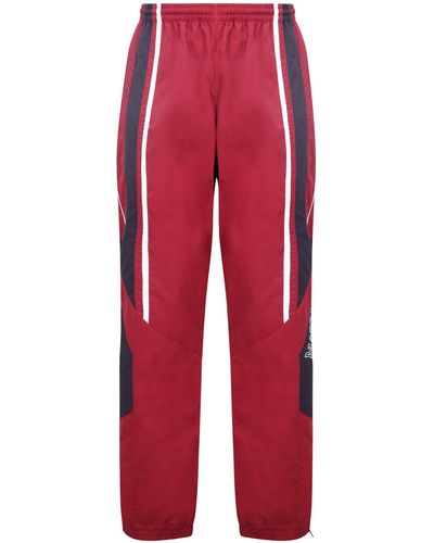 Martine Rose Side Stripe Track Pants - Red