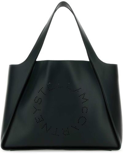 Stella McCartney Bottle Alter Mat Stella Logo Shoulder Bag - Black