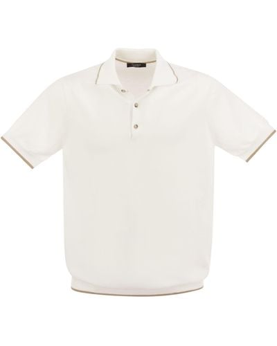 Peserico Cotton Polo Shirt - White