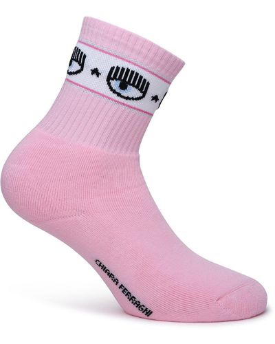 Chiara Ferragni Cotton Blend Socks - Pink