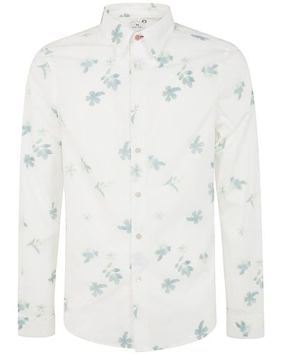 PS by Paul Smith Ls Tailored Fit Shirt - White
