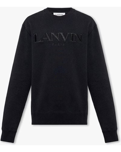 Lanvin Sweatshirt With Logo - Blue