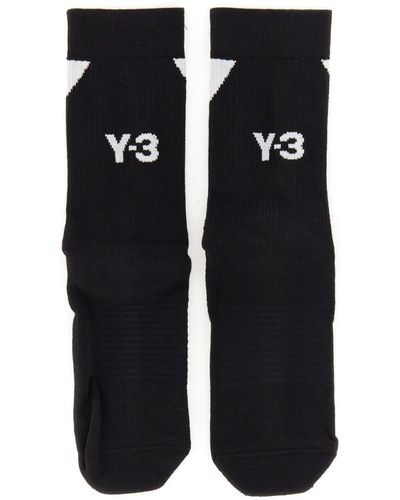 Y-3 Sock With Logo Embroidery - Black
