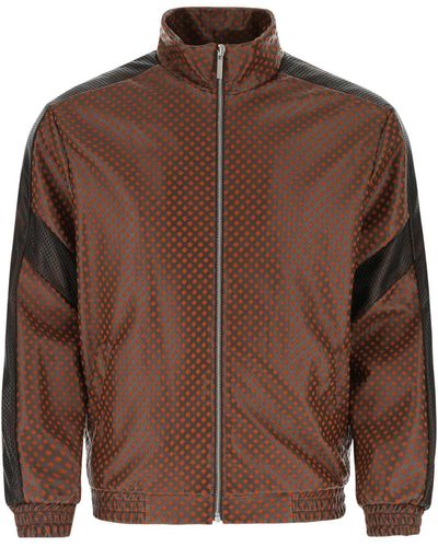 Koche Polyester And Synthetic Leather Sweatshirt - Brown