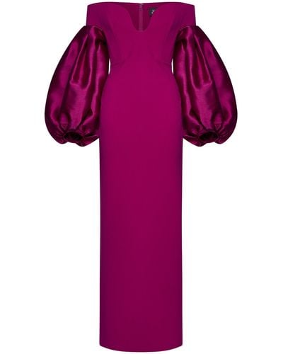 Solace London Mora Maxi Dress - Purple