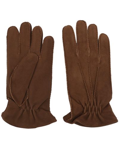 Orciani Suede Gloves - Brown