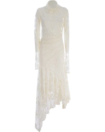 Philosophy Di Lorenzo Serafini Dress Philosophy Made Of Devoré Jersey - White