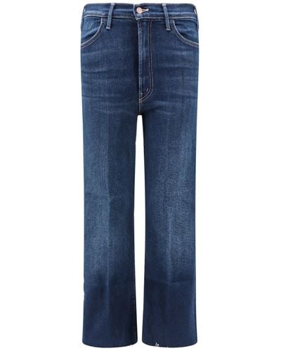 Mother The High Waisted Looker Jeans - Blue