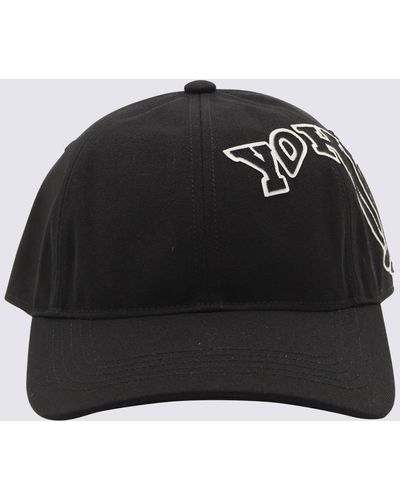 Y-3 And Cotton Baseball Cap - Black