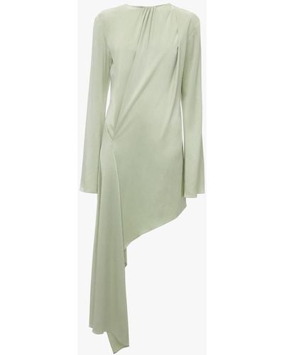 JW Anderson Long Sleeve Asymmetric Dress - Green