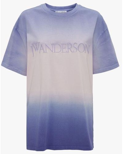 JW Anderson Gradient T-shirt - Blue