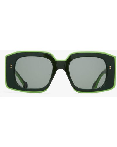 JW Anderson Jwa01-bumper Sunglasses - Green