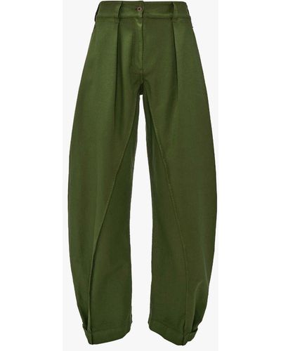 JW Anderson Twisted Seam Pants - Green