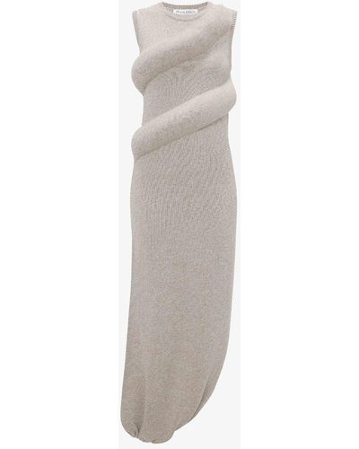 JW Anderson Padded Twisted Tank Dress - White