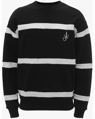 JW Anderson Striped Sweatshirt - Black