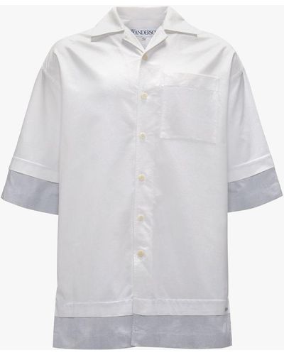 JW Anderson Double Layer Short Sleeve Shirt - White