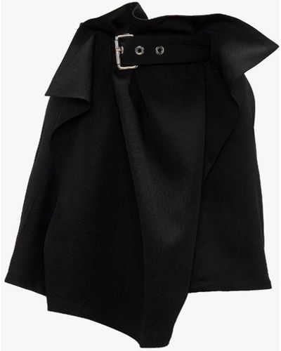 JW Anderson Fold Over Mini Skirt - Black