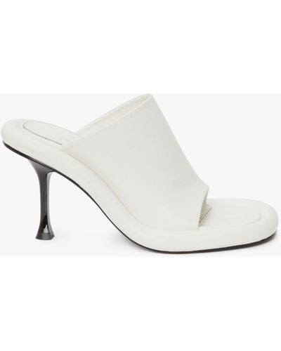 JW Anderson Bumper-tube Leather Mules - White
