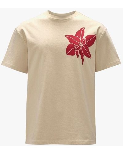 JW Anderson Flower Print T-shirt - White