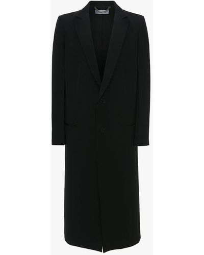 JW Anderson Wool-blend Oversized Overcoat - Black