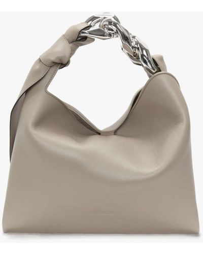 JW Anderson Small Chain Hobo - Leather Shoulder Bag - Metallic