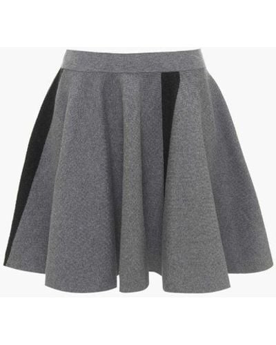 JW Anderson A-line Mini Skirt - Gray