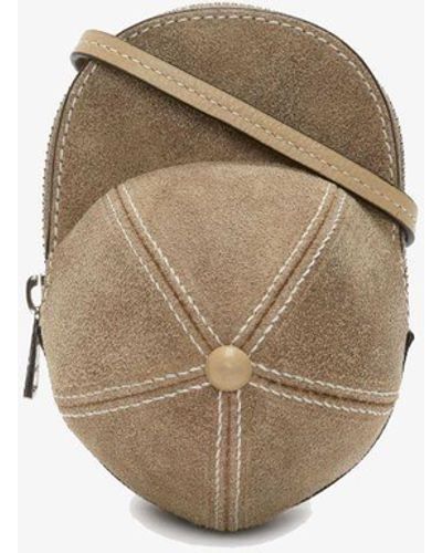 JW Anderson Mini Cap Bag - Leather Crossbody Bag - Natural