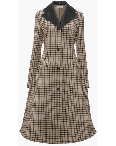 JW Anderson A Line Single-breasted Coat - Natural