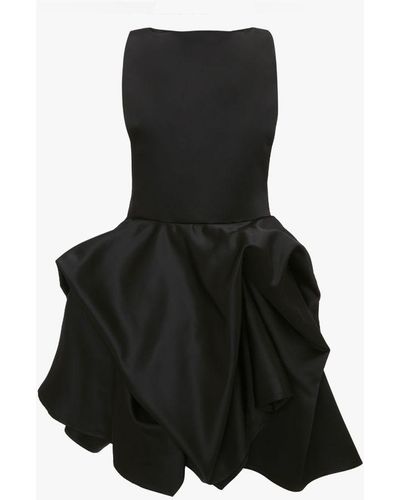 JW Anderson Peplum Mini Dress - Black