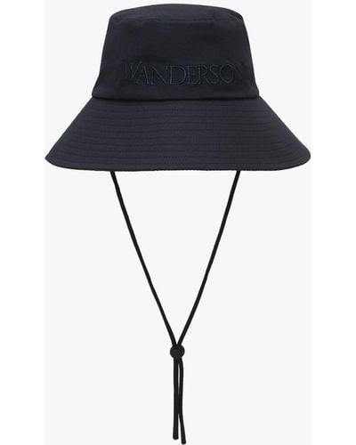 JW Anderson Shade Hat With Logo - Black