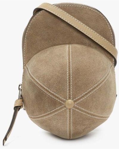 JW Anderson Medium Cap Bag - Leather Crossbody Bag - Natural