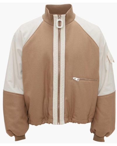 JW Anderson Color Block Track Top - Natural