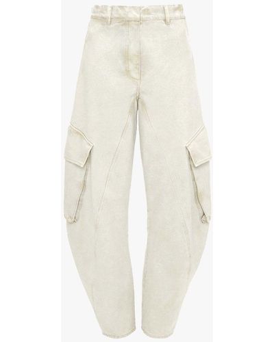 JW Anderson Twisted Cargo Trousers - White
