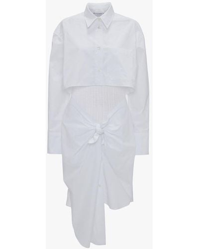 JW Anderson Knotted Shirt Dress - White