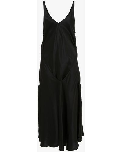 JW Anderson Long Sleeve Asymmetric Dress - Black